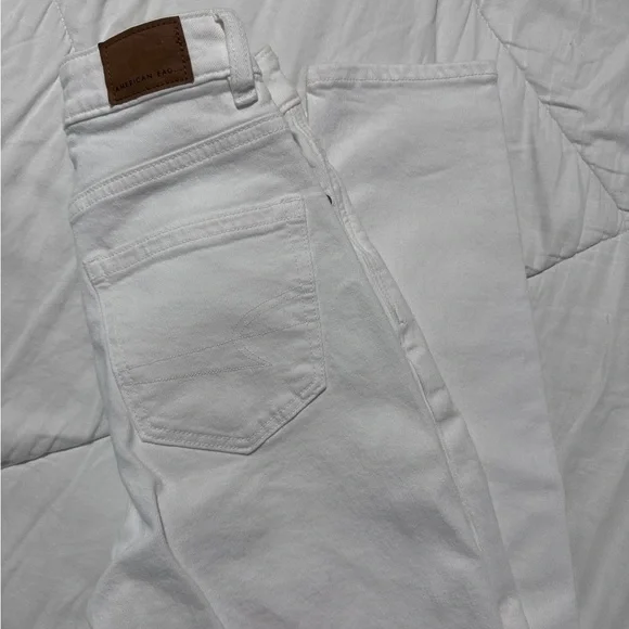 AE American Eagle skinny white jeans size 000. Mom jeans - Picture 5 of 6